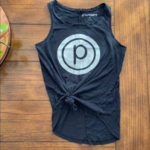 PURE BARRE black muscle tank EUC